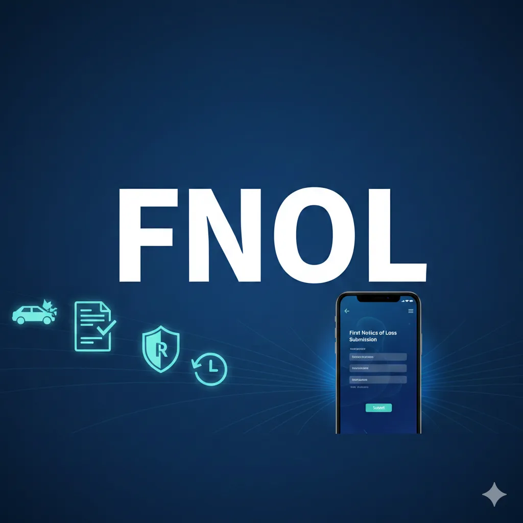 FNOL first notice of loss in insurance claims process